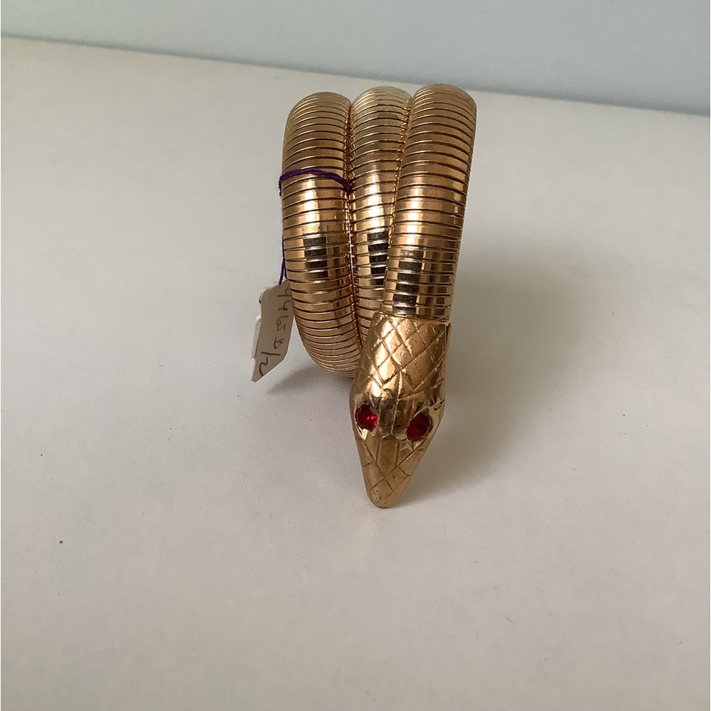 snake arm cuff new vintage 1970s TLC disco bangle bracelet - Picture 2 of 10